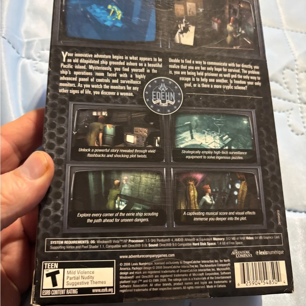 The Experiment PC CD-ROM Software Game .